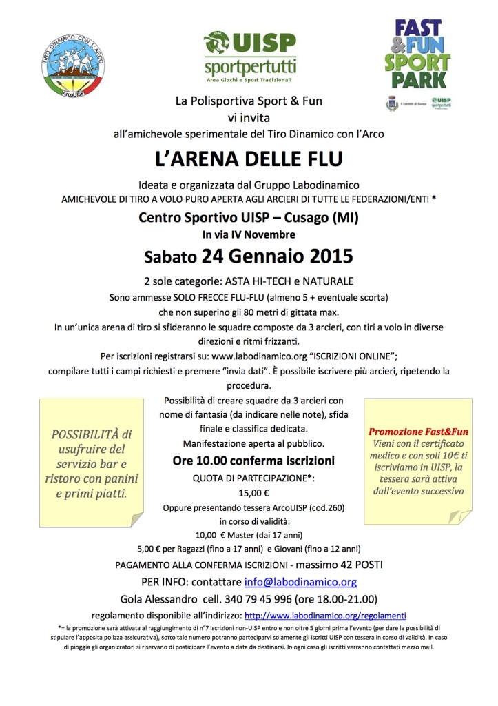 Volantino Arena delle Flu 2015-01-24