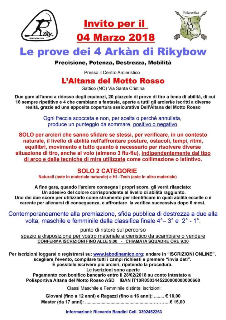 20180304 - Volantino Le prove dei 4 Arkàn di Rikybow